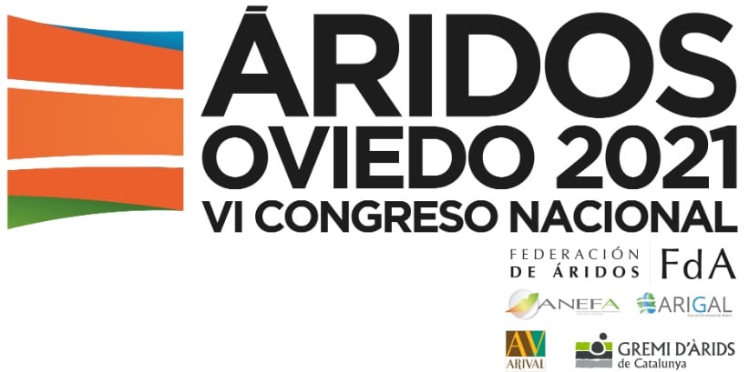 El VI Congreso Nacional de Áridos se celebrará del 26 al 28 de mayo de 2021 en Oviedo