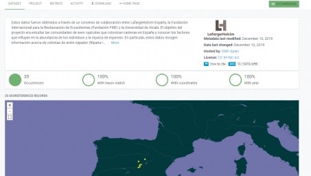 LafargeHolcim, primera empresa privada en compartir datos de biodiversidad a través de GBIF España