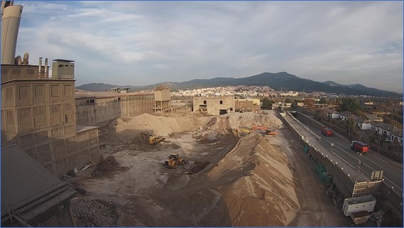 Cementos Molins reaprovecha 48.000 toneladas de materiales procedentes del desmontaje de su antigua fábrica de Sant Vicenç dels Horts