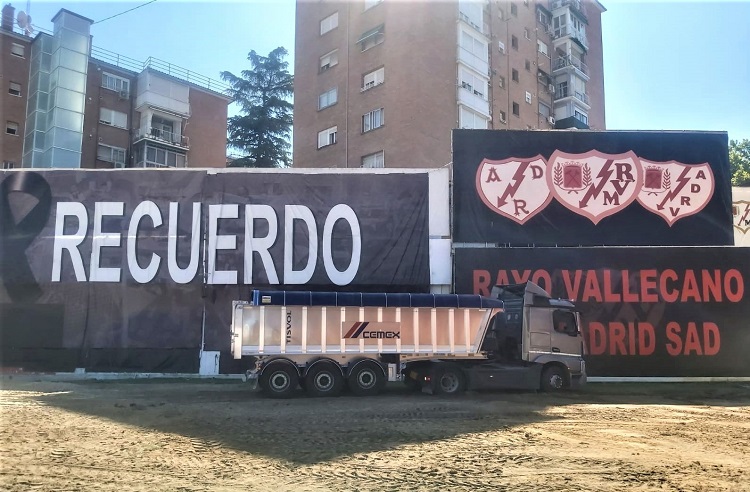CEMEX suministra árido de alta gama al estadio del Rayo Vallecano