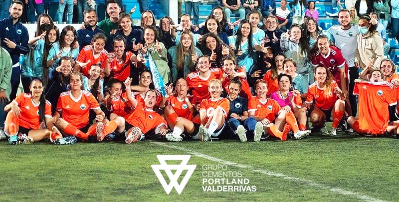 El equipo femenino Ciudad Alcalá Club de Fútbol patrocinado por Cementos Portland Valderrivas asciende a Primera