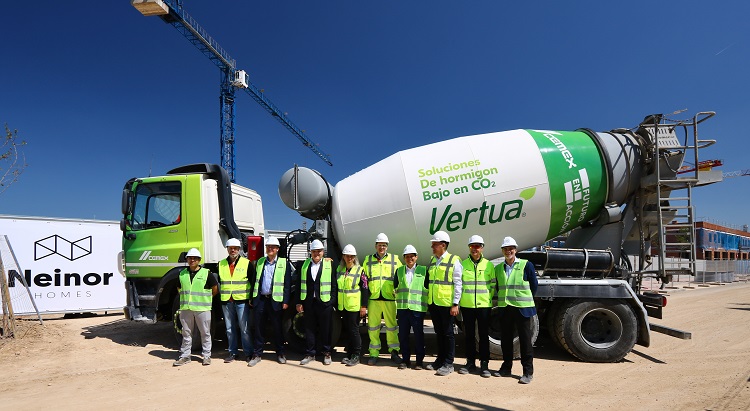 CEMEX y Neinor Homes construyen la primera obra residencial con hormigón “verde”