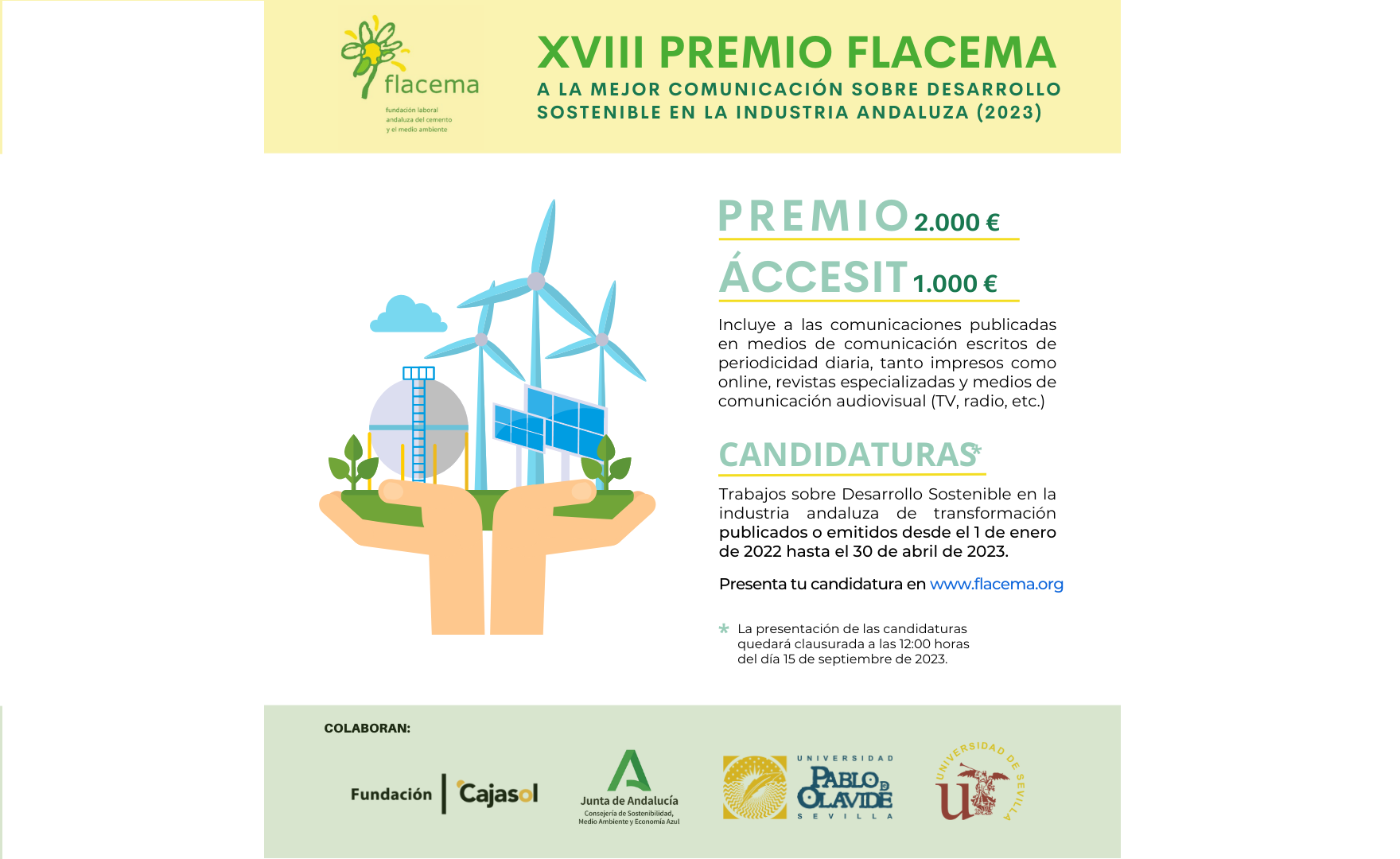 Flacema premia la mejor comunicación sobre desarrollo sostenible en la industria andaluza