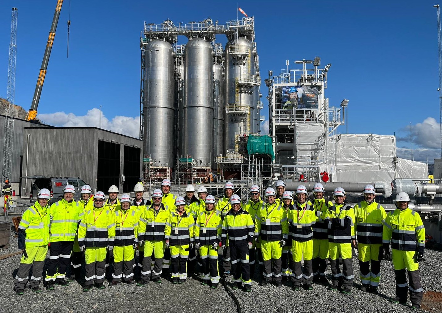 Una delegación de Oficemen visita en Brevik la primera instalación de captura de CO2 a gran escala en una fábrica de cemento