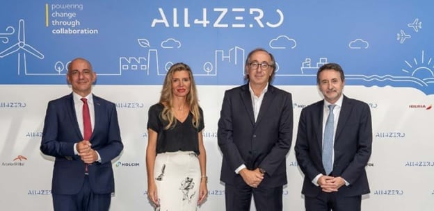 Holcim, Iberia, Repsol y ArcelorMittal se unen para formar All4Zero, un hub de innovación tecnológica industrial único en España