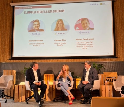 Carmen Díaz, CEO de Holcim España, destaca el compromiso de la compañía con la naturaleza en el foro ‘Nature Business Ambition’