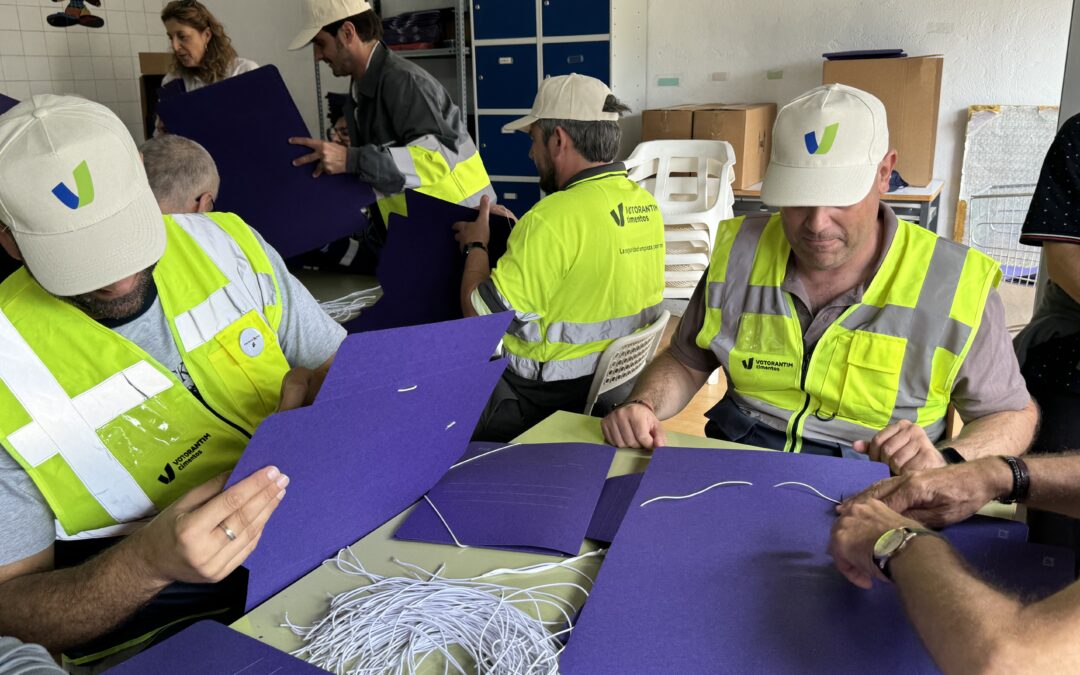 Voluntarios de la fábrica de Alconera colaboran con la Asociación Plena Inclusión Zafra