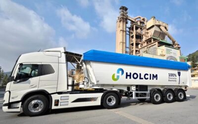 Holcim incorpora el primer camión bañera eléctrico de España