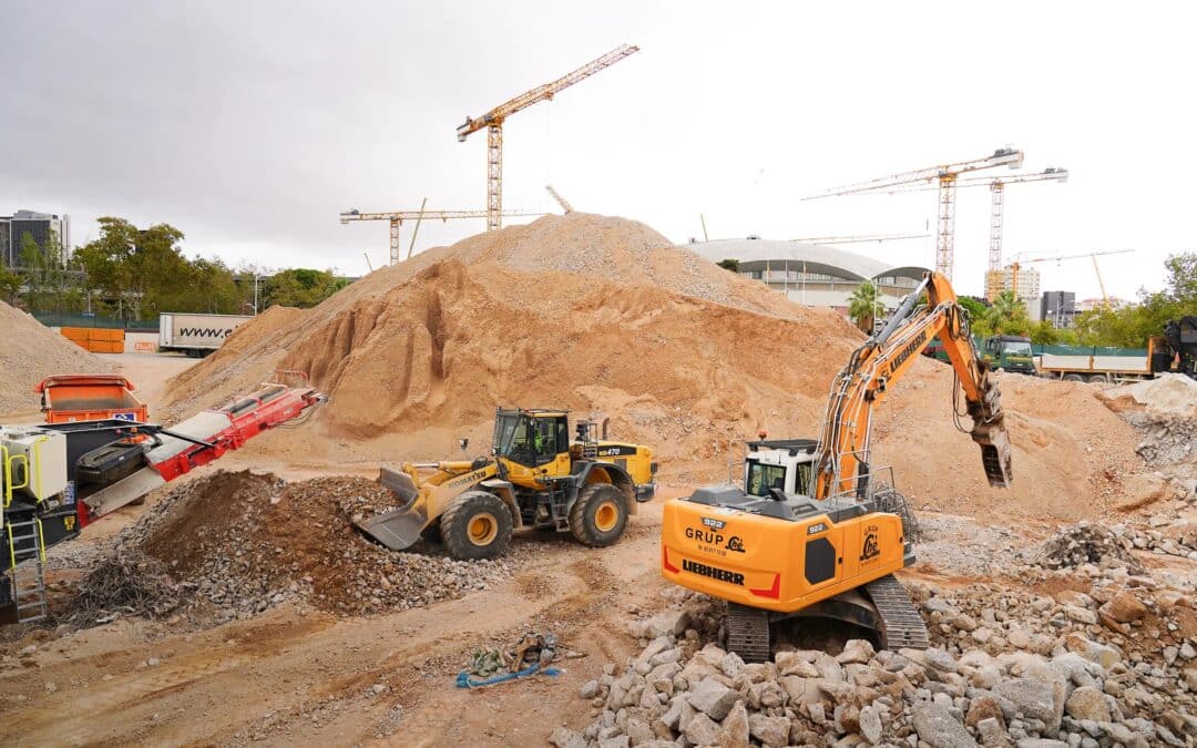 Molins valoriza 100.000 toneladas de material para la construcción del nuevo Spotify Camp Nou