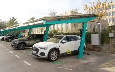 Molins añade 20 estaciones de recarga de vehículos eléctricos en sus oficinas